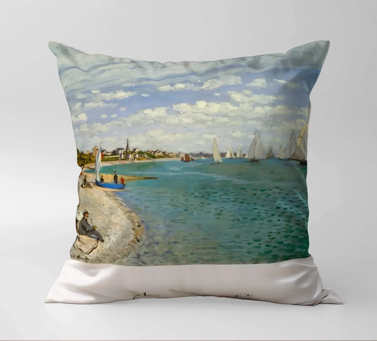Claude Monet - Regata a Saint Adresse cuscino da Old Masters