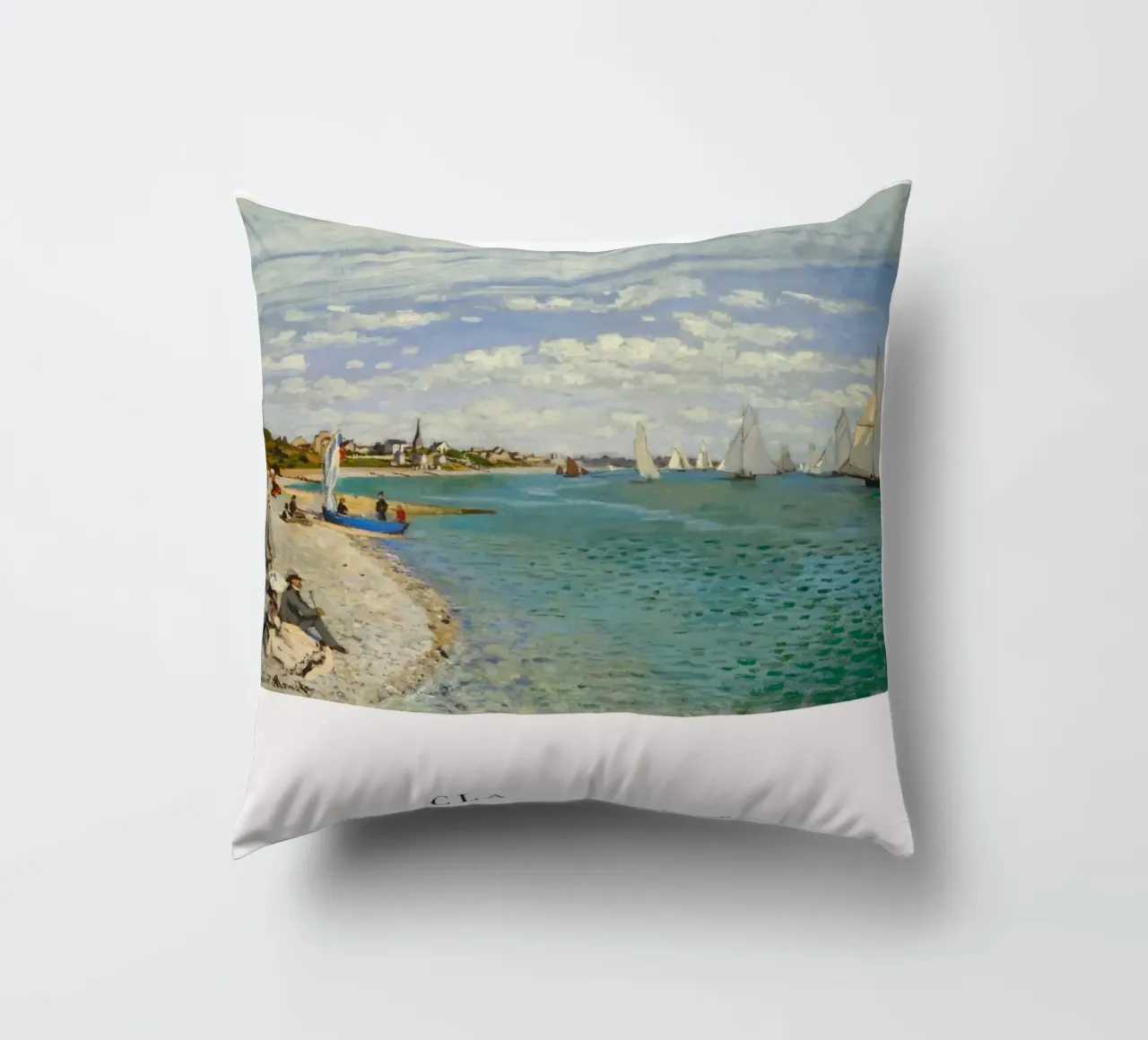 Claude Monet - Regata a Saint Adresse cuscino da Old Masters