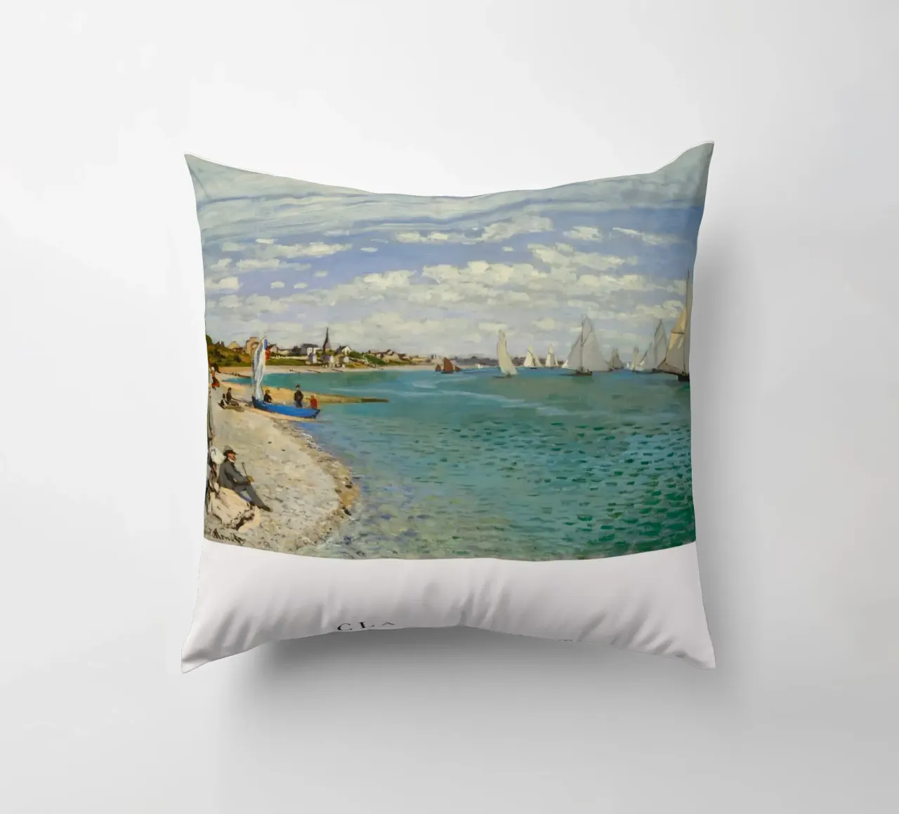 Claude Monet - Regata a Saint Adresse cuscino da Old Masters