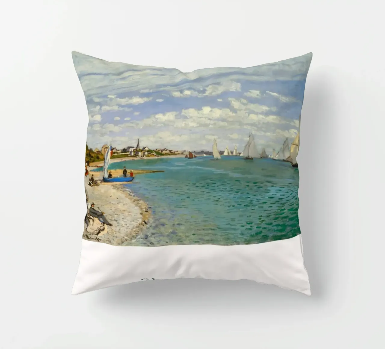 Claude Monet - Regata a Saint Adresse cuscino da Old Masters