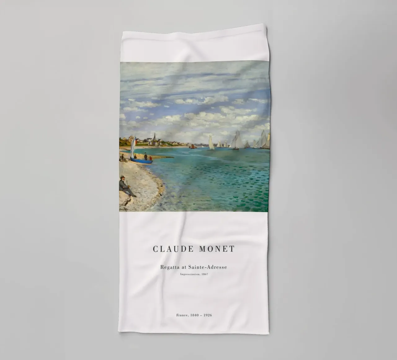 Claude Monet - Regata a Saint Adresse asciugamano da bagno da Old Masters