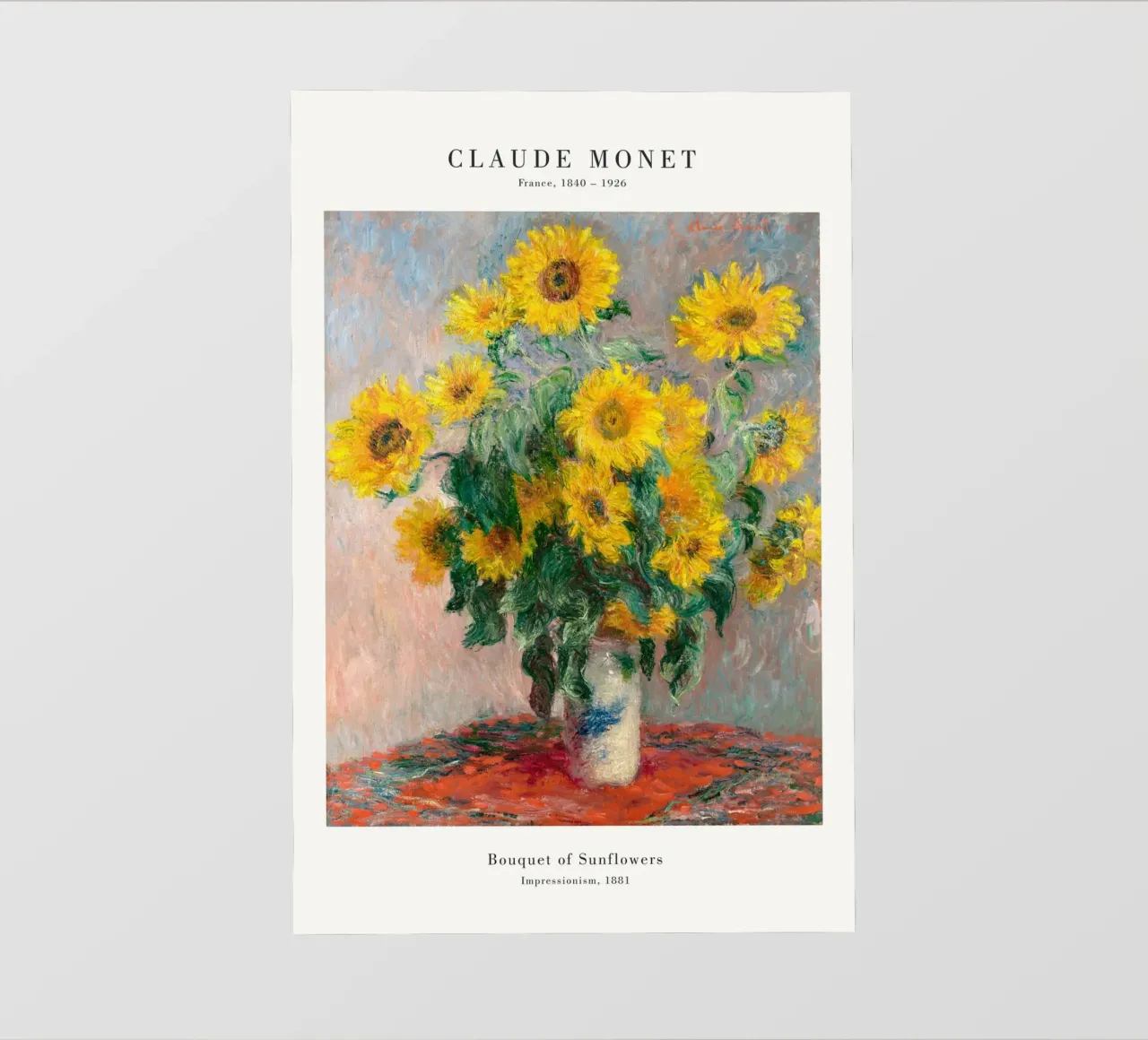 Claude Monet - Girasoli pellicola backlit da Old Masters