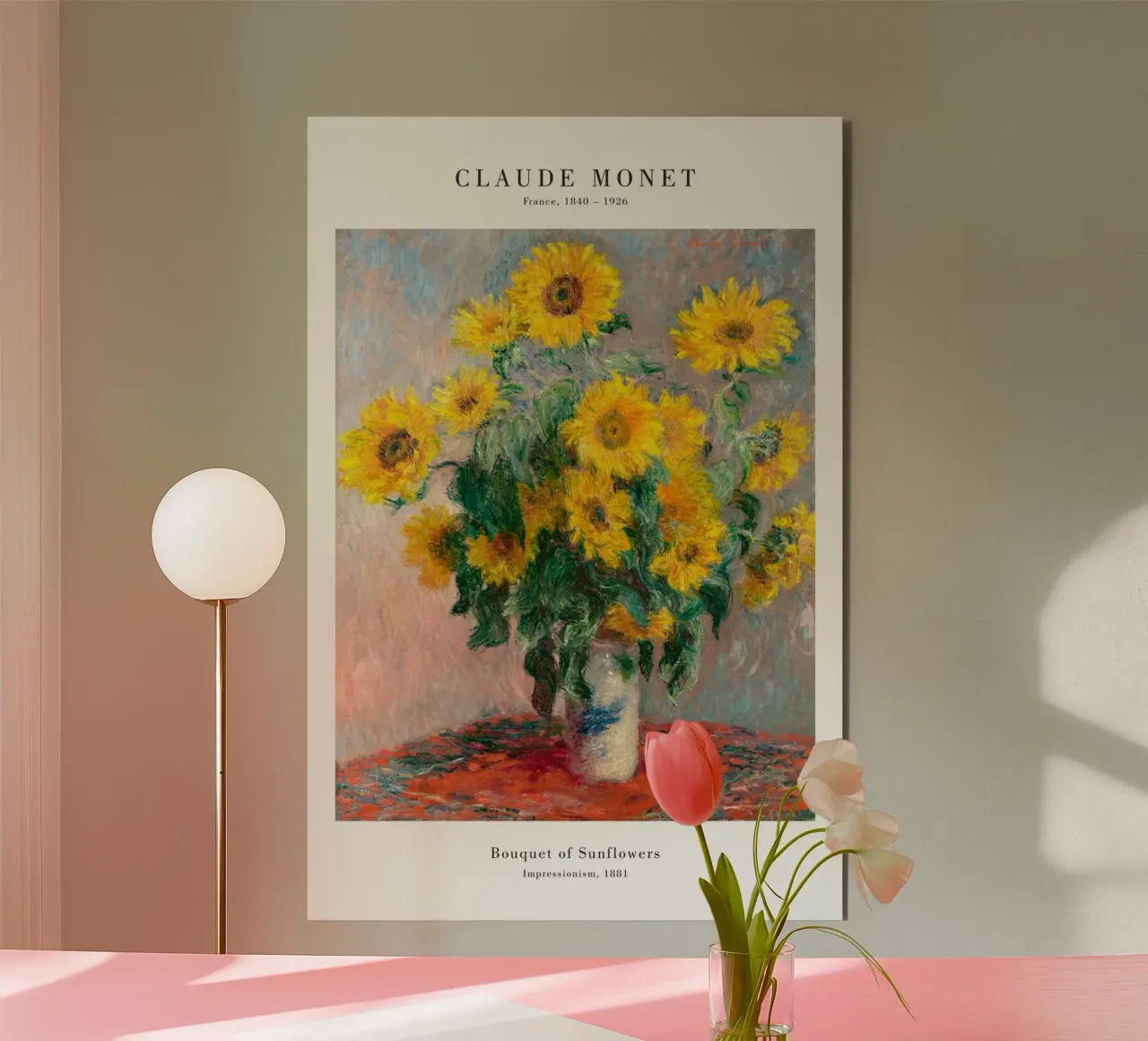 Claude Monet - Girasoli alluminio dibond da Old Masters