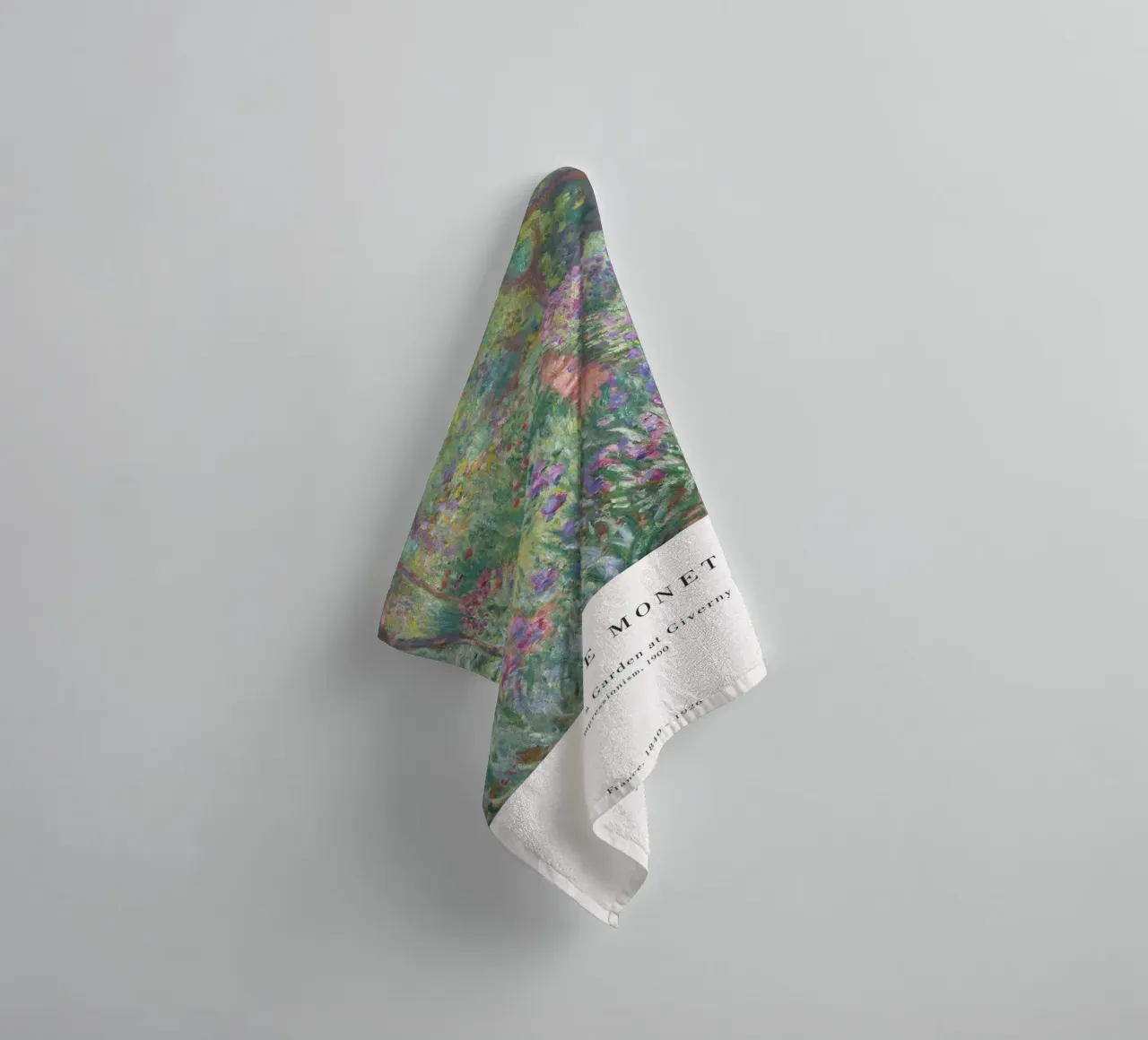 Claude Monet - De kunstenaarstuin in Giverny badhanddoek van Old Masters
