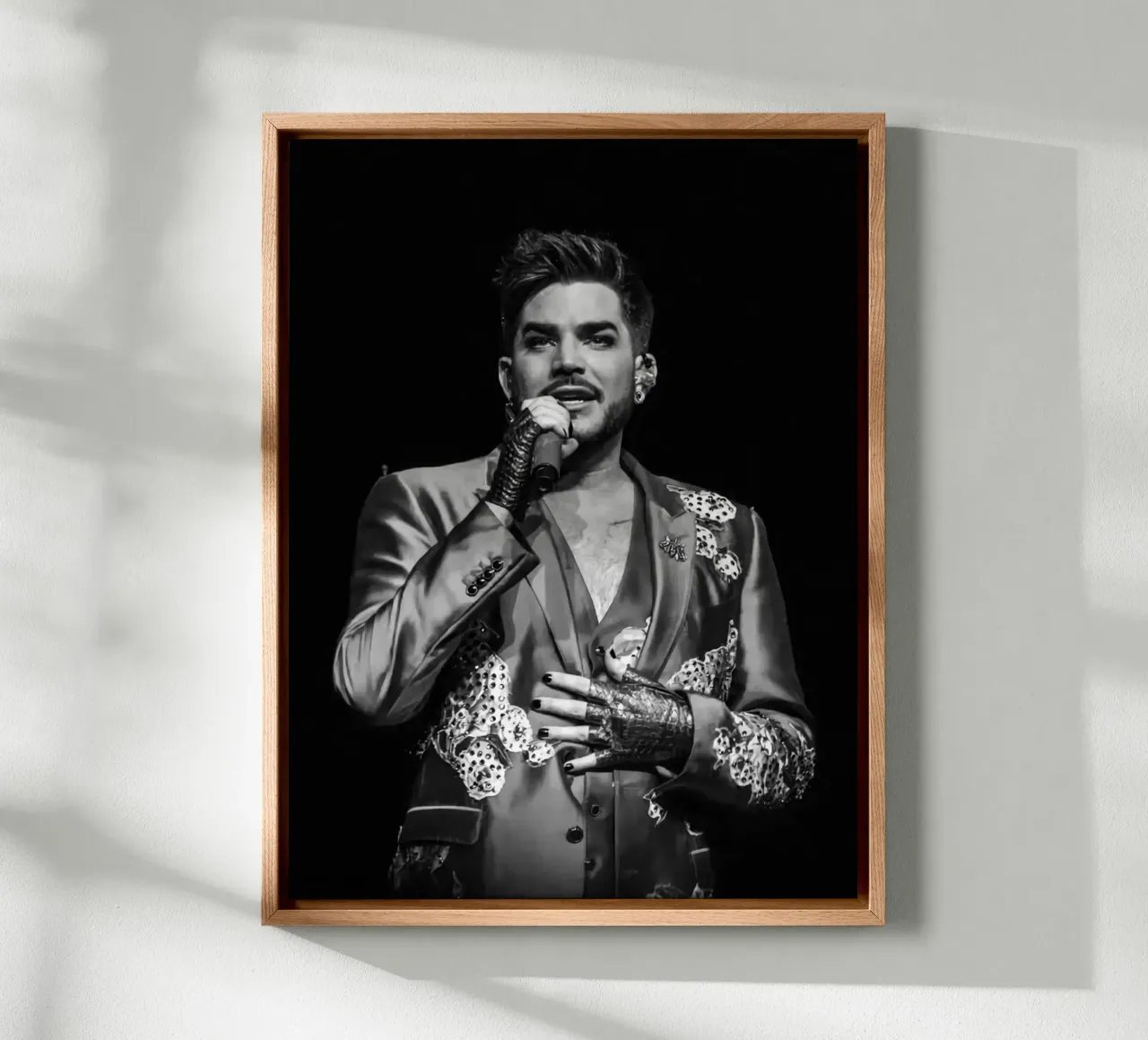 Il concerto di Adam Lambert tela con Cornice a cassetta da HUMMERSONIC