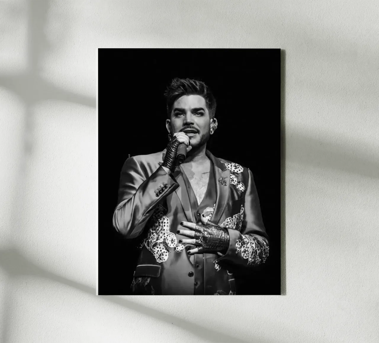 Il concerto di Adam Lambert tela con Cornice a cassetta da HUMMERSONIC