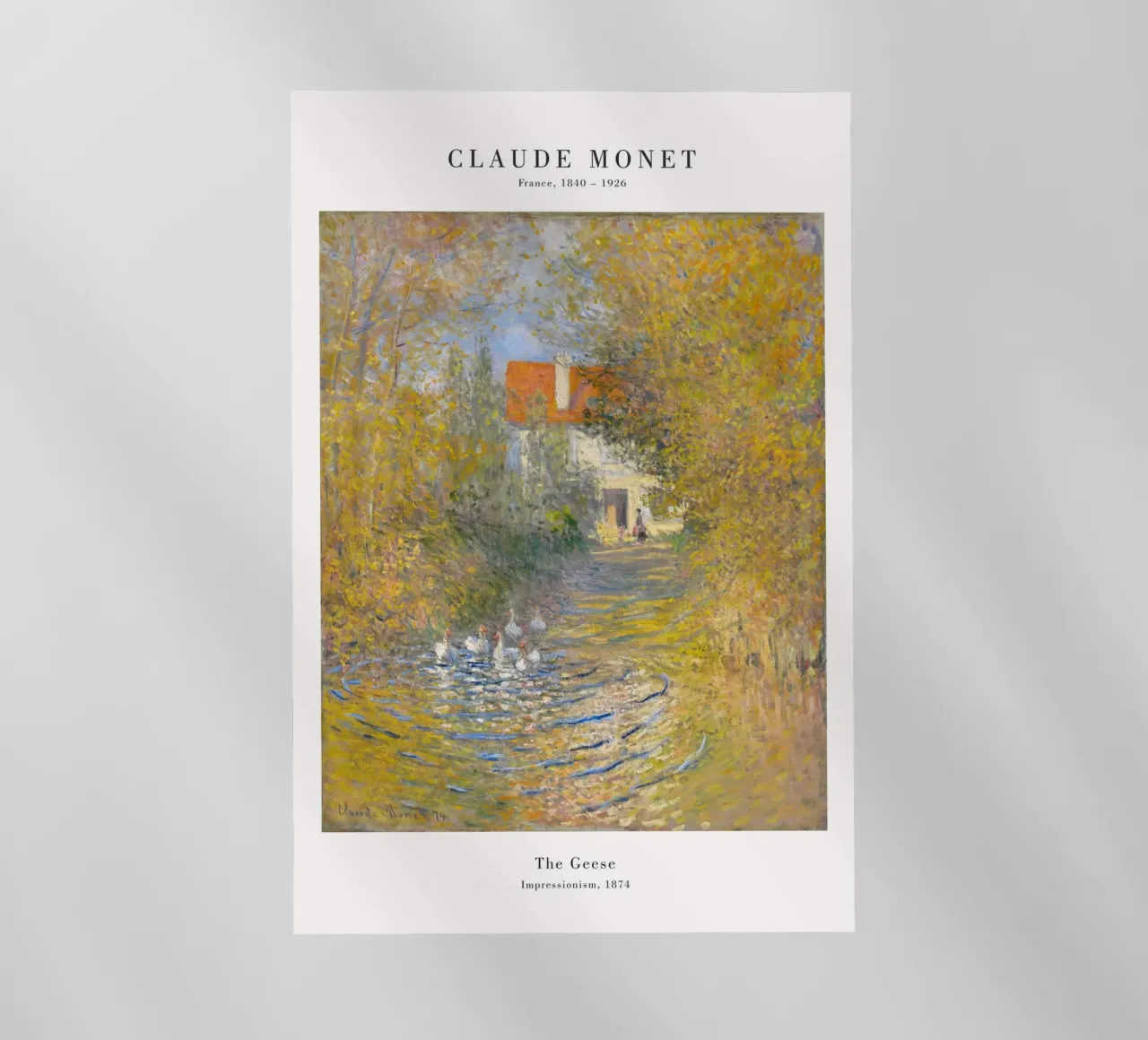 Claude Monet - Le oche pellicola backlit da Old Masters