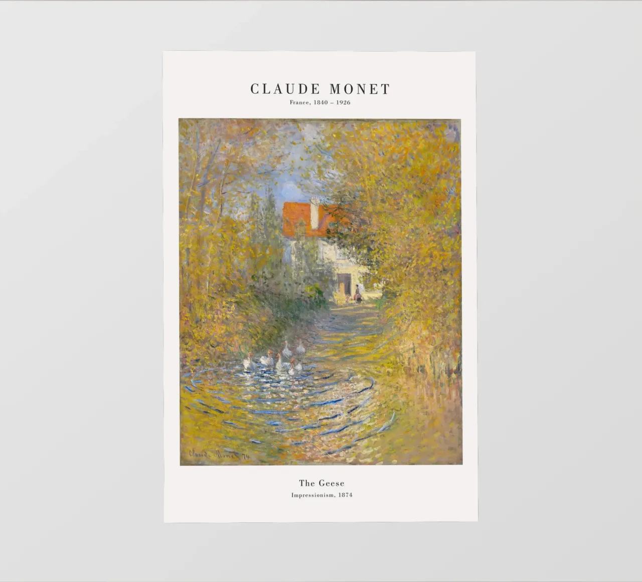 Claude Monet - Le oche pellicola backlit da Old Masters