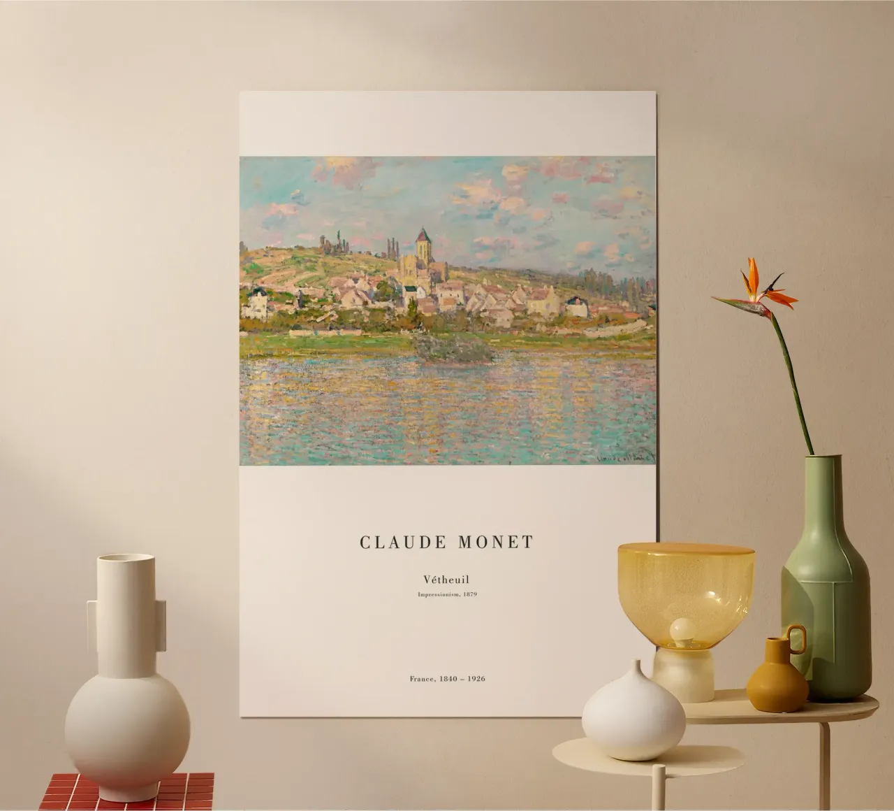 Claude Monet - Vetheuil poster da Old Masters