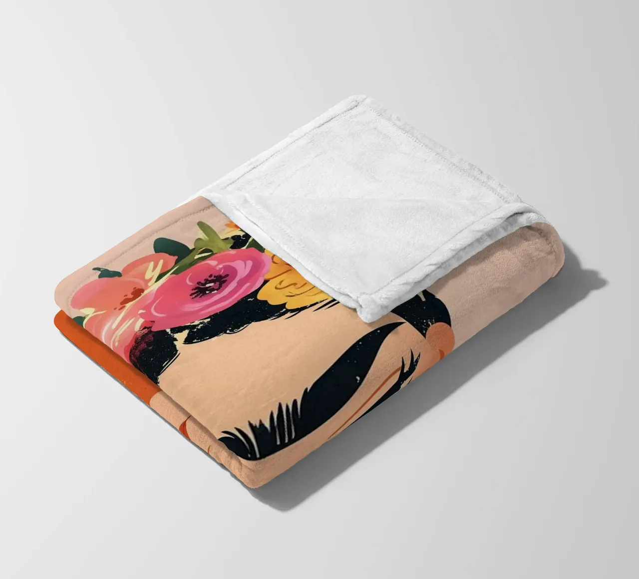 Frida Creativa e colorata coperta in pile da Carinaprint
