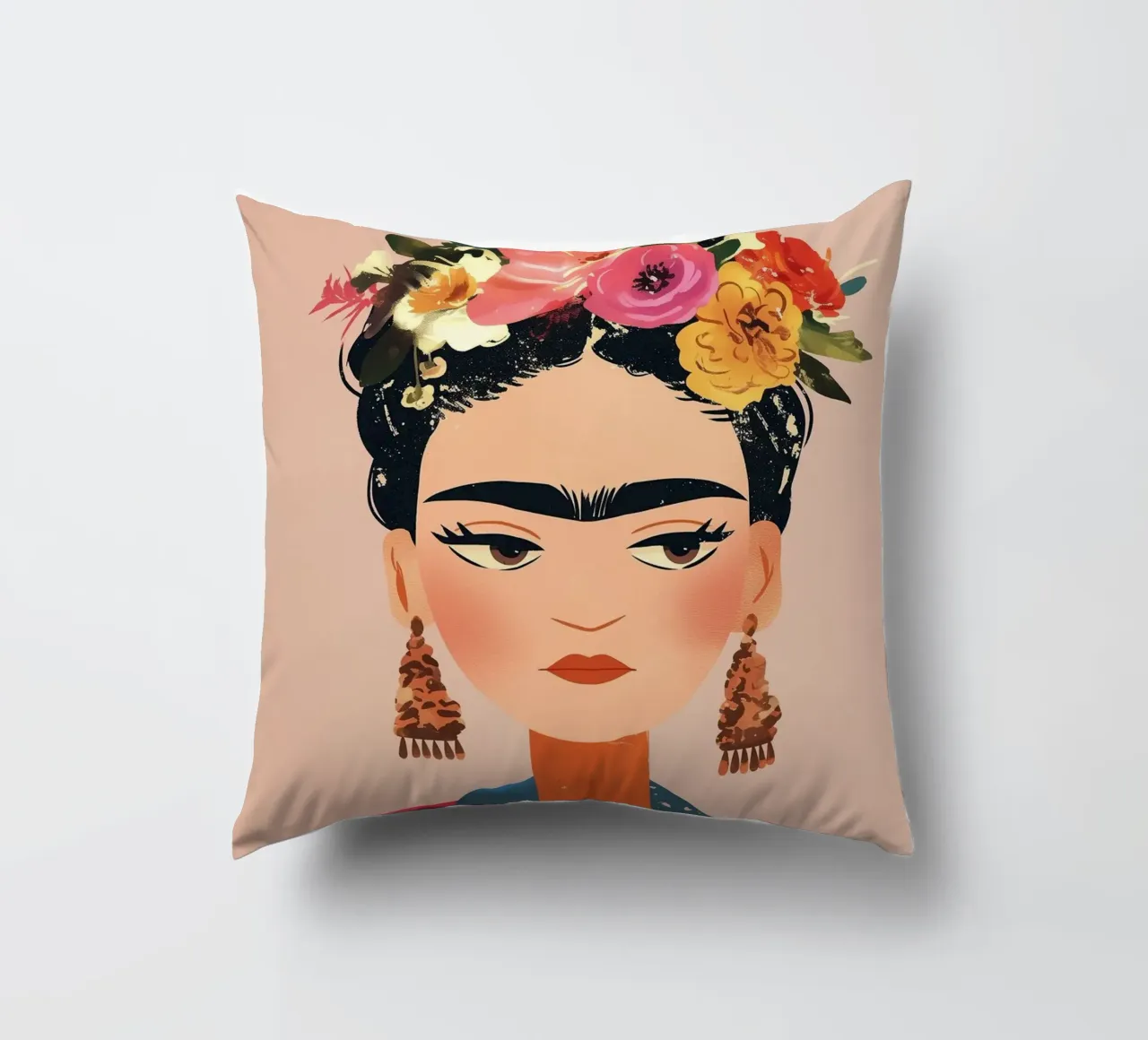 Frida Creativa e colorata cuscino da Carinaprint