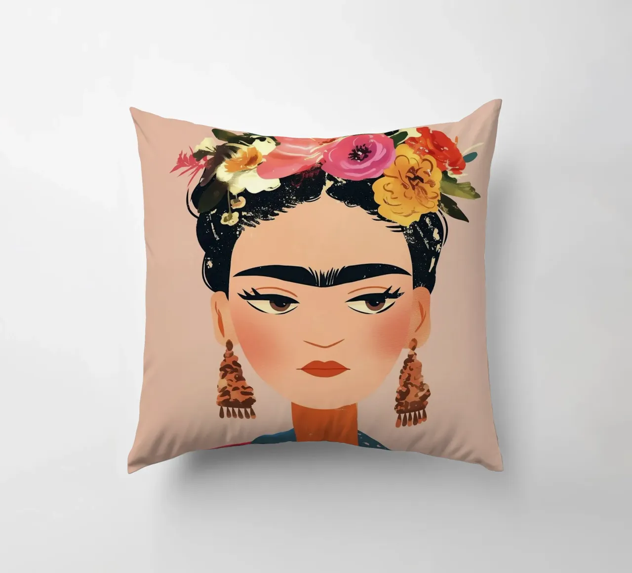 Frida Creativa e colorata cuscino da Carinaprint