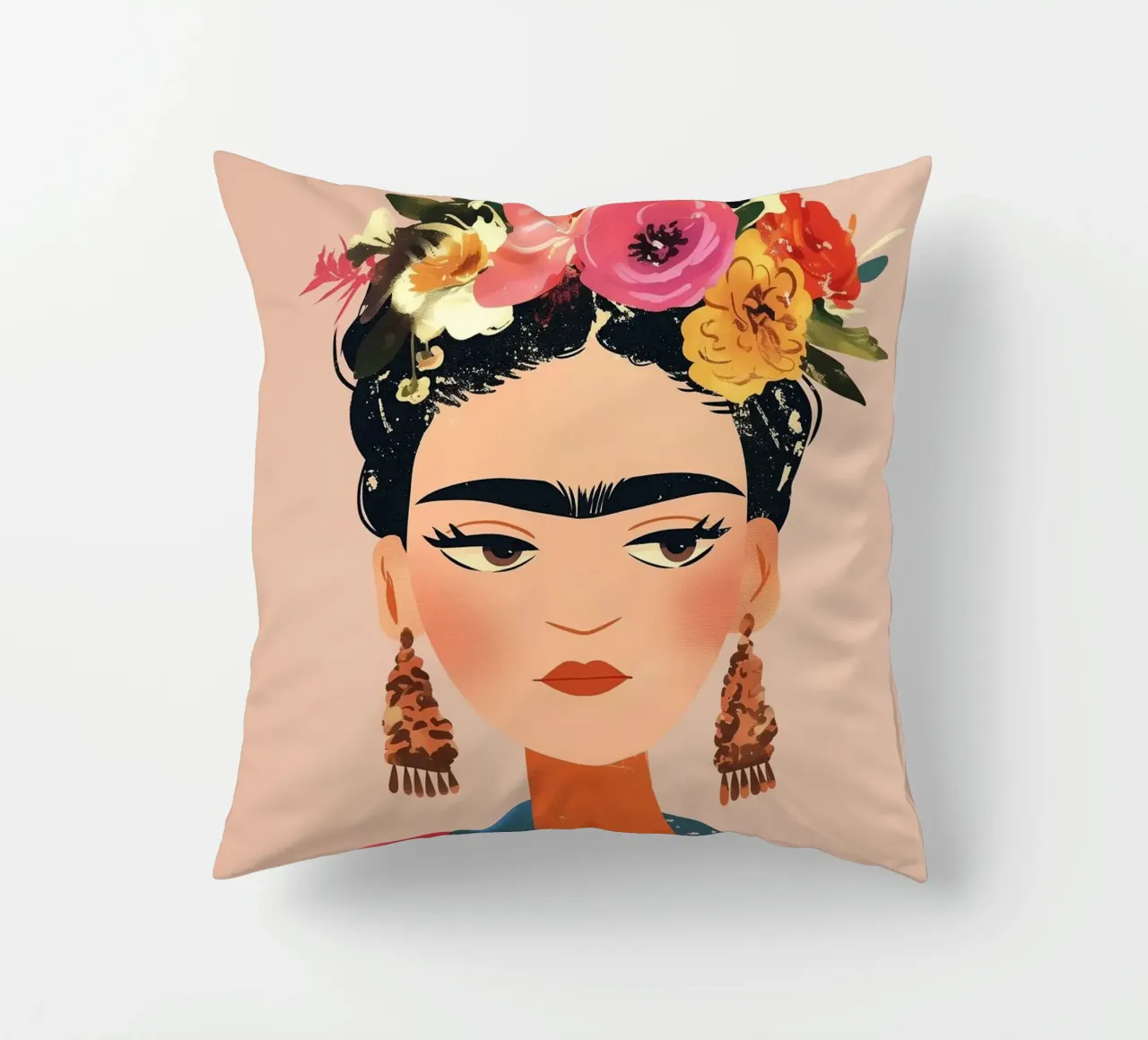 Frida Creativa e colorata cuscino da Carinaprint