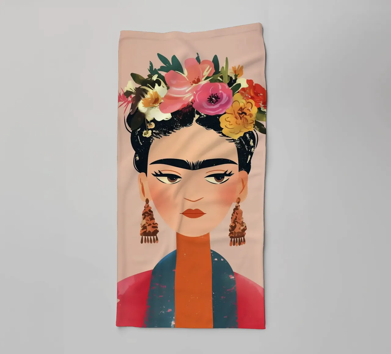 Frida Créative et colorée serviette de bain de Carinaprint