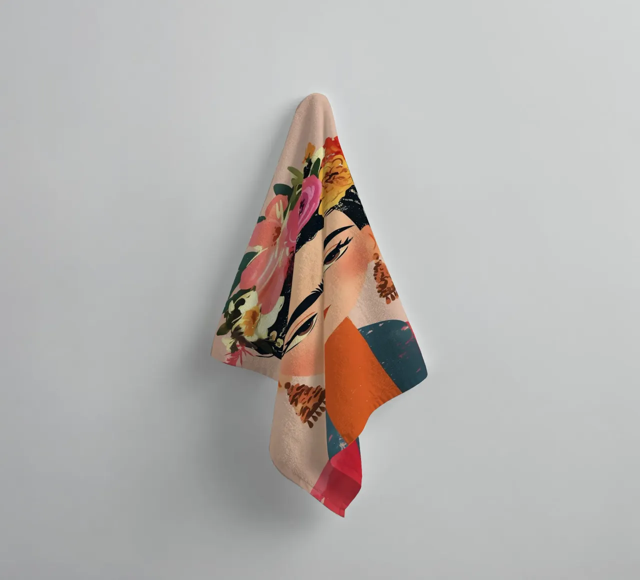 Frida Créative et colorée serviette de bain de Carinaprint