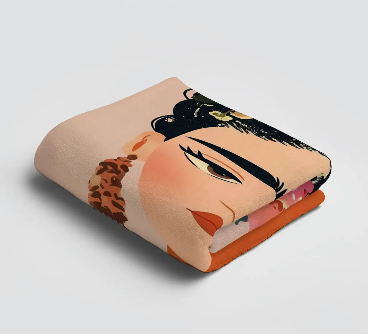 Frida Créative et colorée serviette de bain de Carinaprint