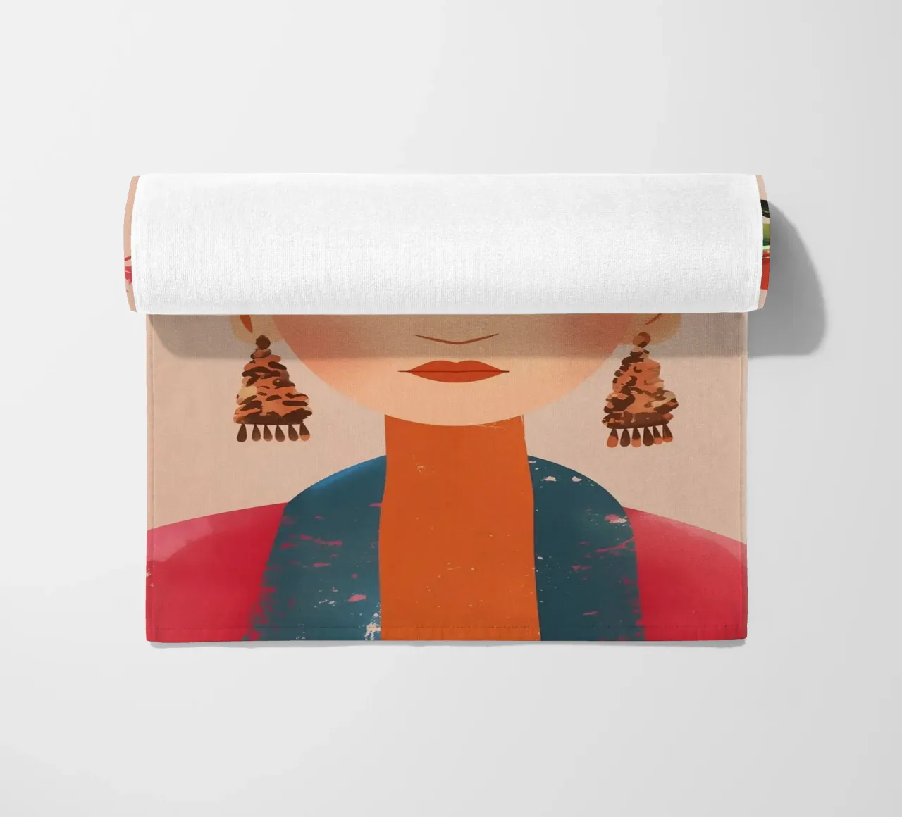 Frida Creativa e colorata telo mare da Carinaprint