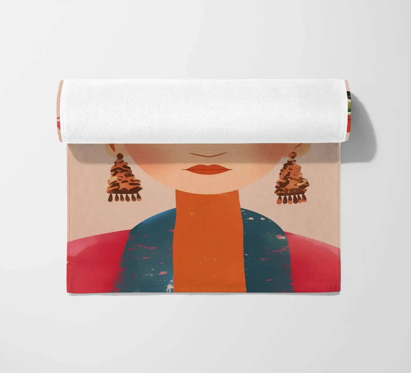 Frida Creativa e colorata telo mare da Carinaprint