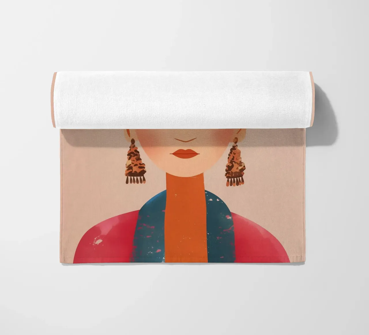 Frida Creativa e colorata telo mare da Carinaprint