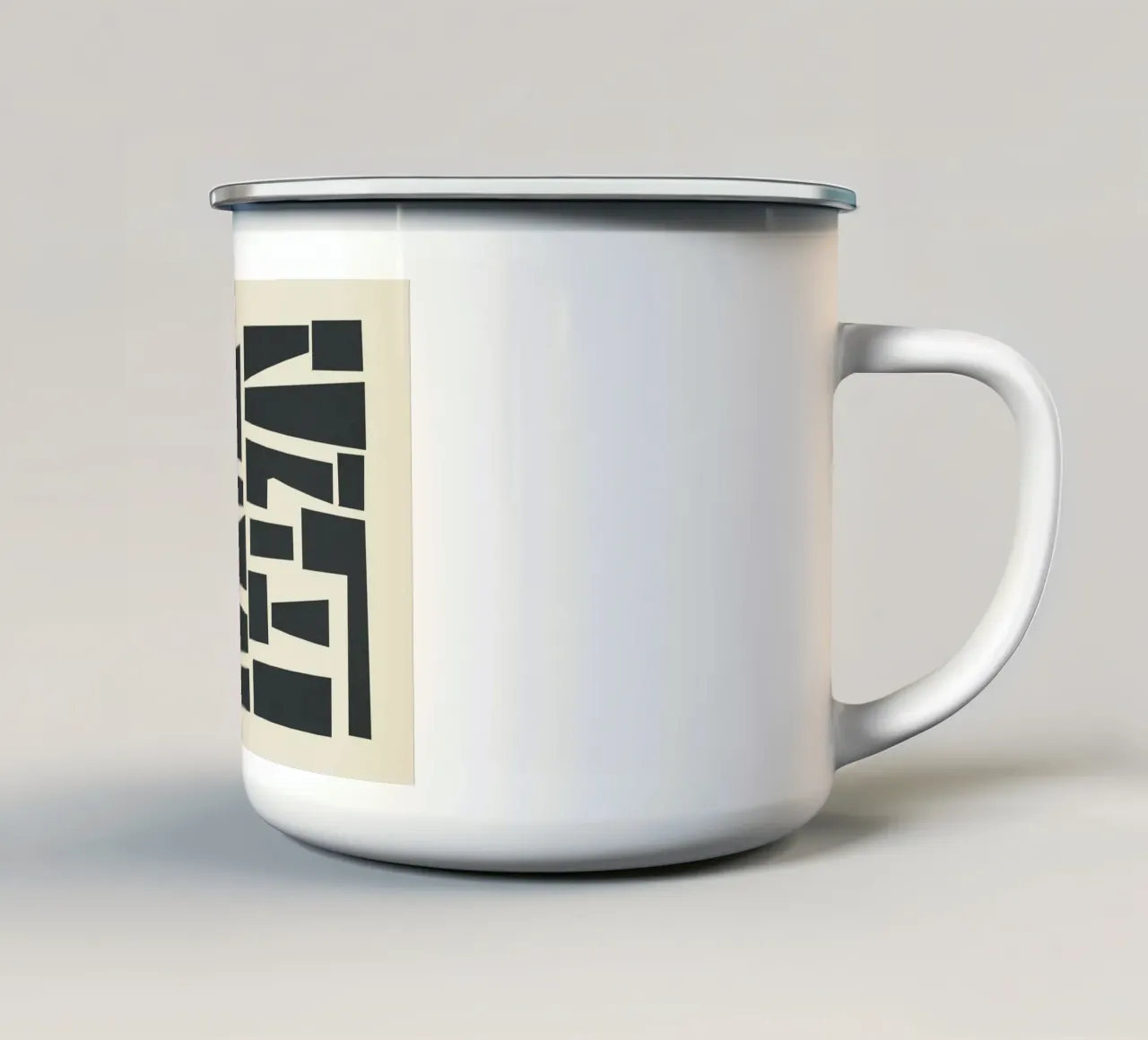Geometrical Play 1 tazza in smalto da Flow Line
