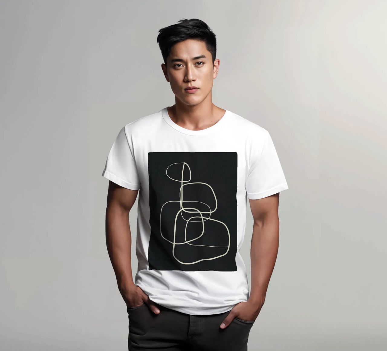 Abstract Lines 02 t-shirt da Flow Line