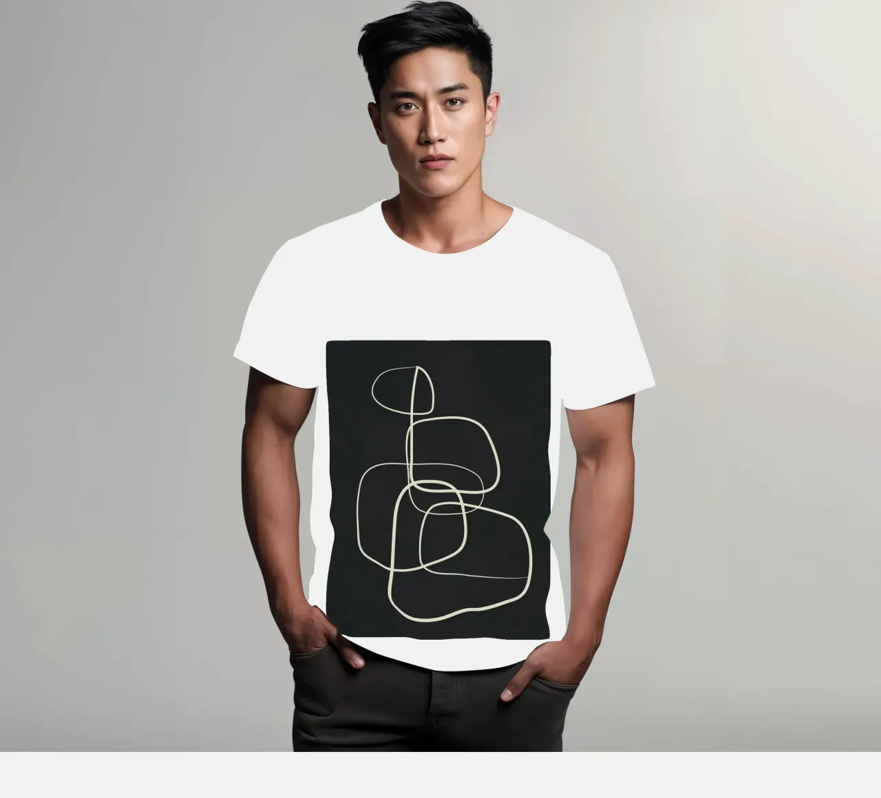 Abstract Lines 02 t-shirt da Flow Line