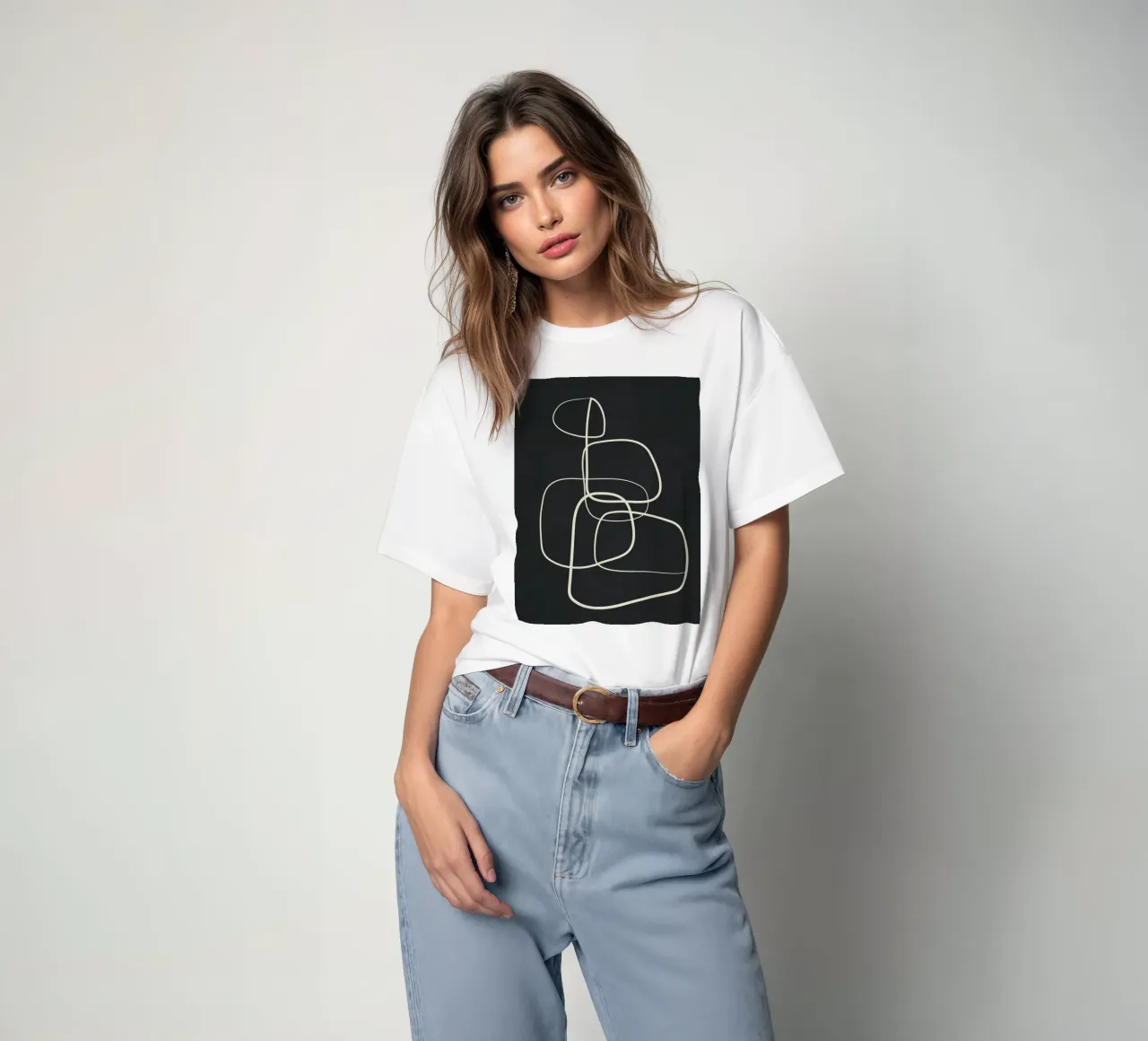 Abstract Lines 02 t-shirt da Flow Line