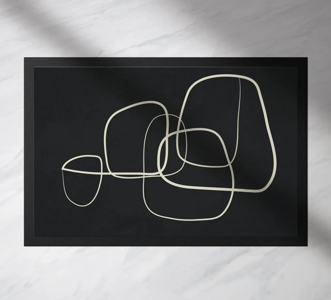Abstract Lines 02 Fußmatte von Flow Line