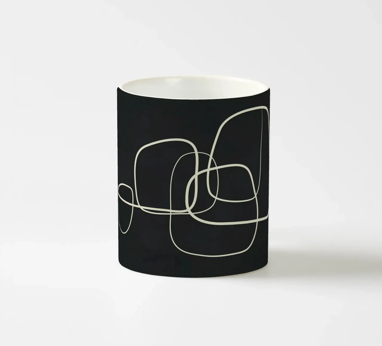 Abstract Lines 02 mug en céramique de Flow Line