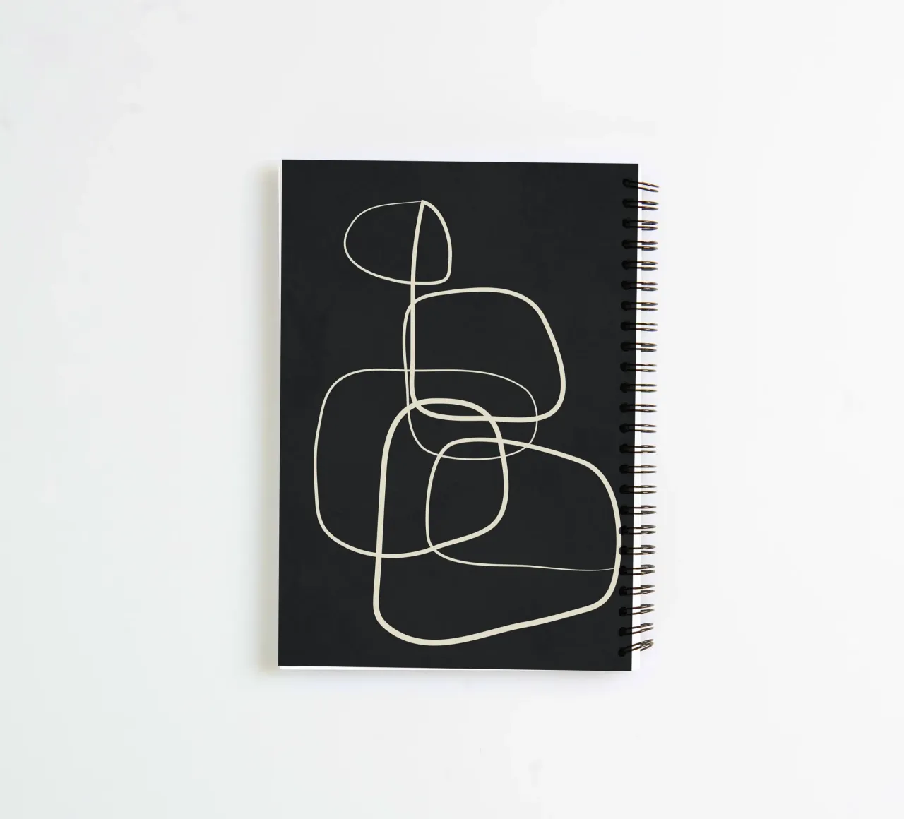 Abstract Lines 02 spiral notebook by Flow Line