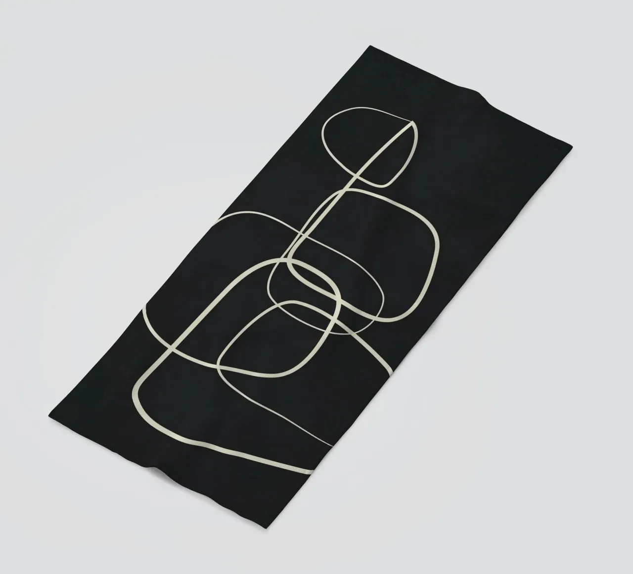 Abstract Lines 02 strandhanddoek van Flow Line