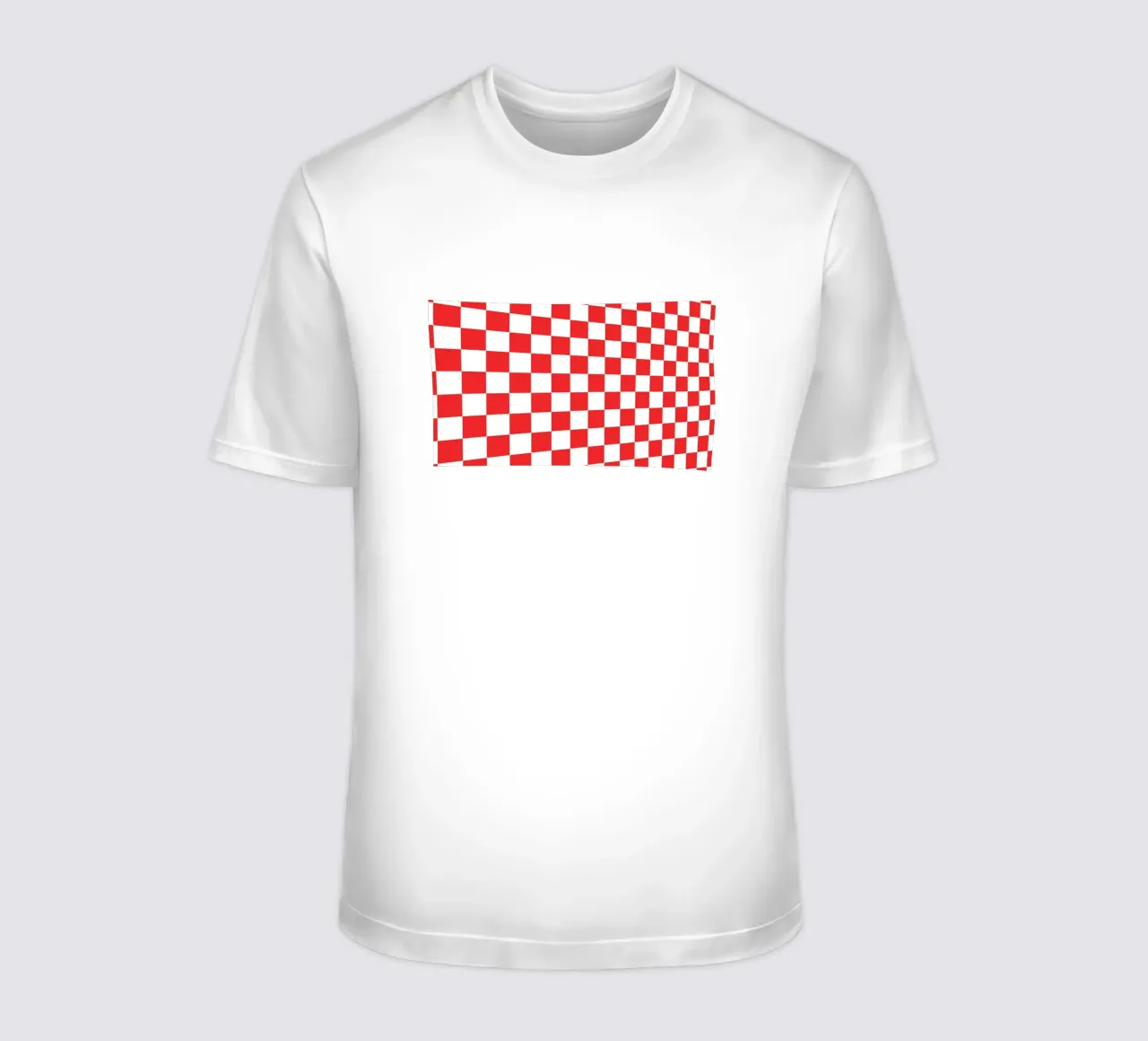 Red Square Tile Art t-shirt da galihstudio