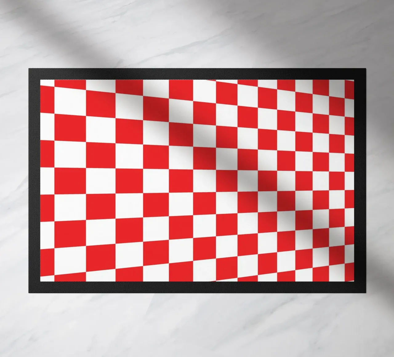 Red Square Tile Art zerbino da galihstudio