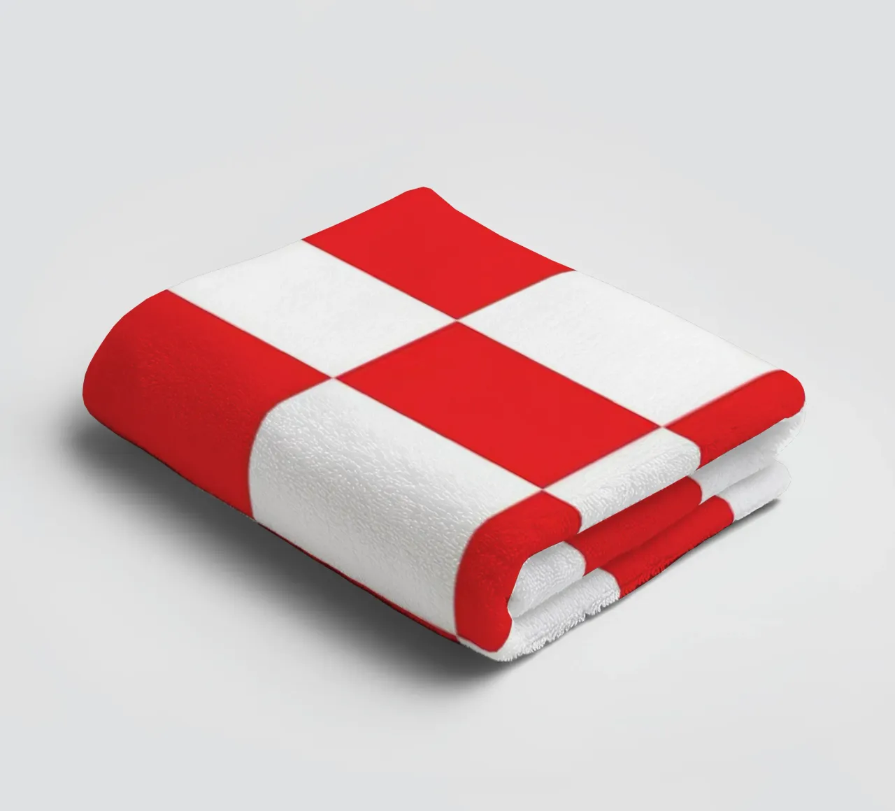 Red Square Tile Art asciugamano da bagno da galihstudio