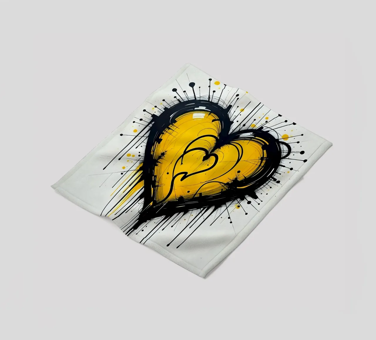 Cuore_11 coperta in pile da schwarz-gelb by LK
