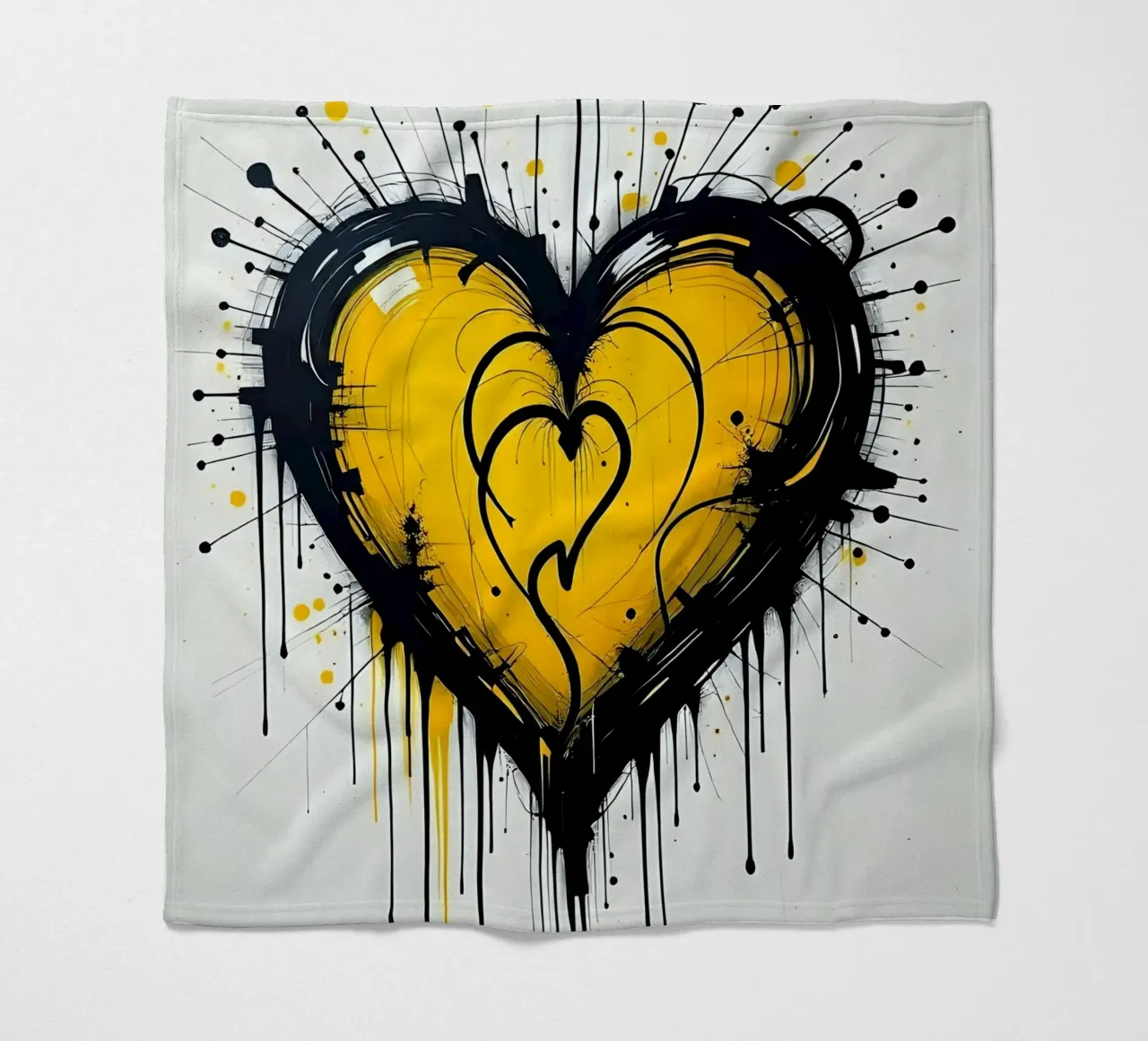 Cuore_11 coperta in pile da schwarz-gelb by LK