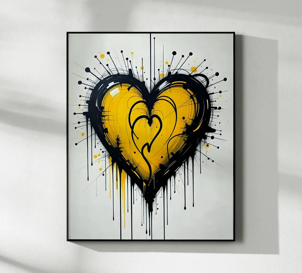 Cuore_11 plexiglass da schwarz-gelb by LK