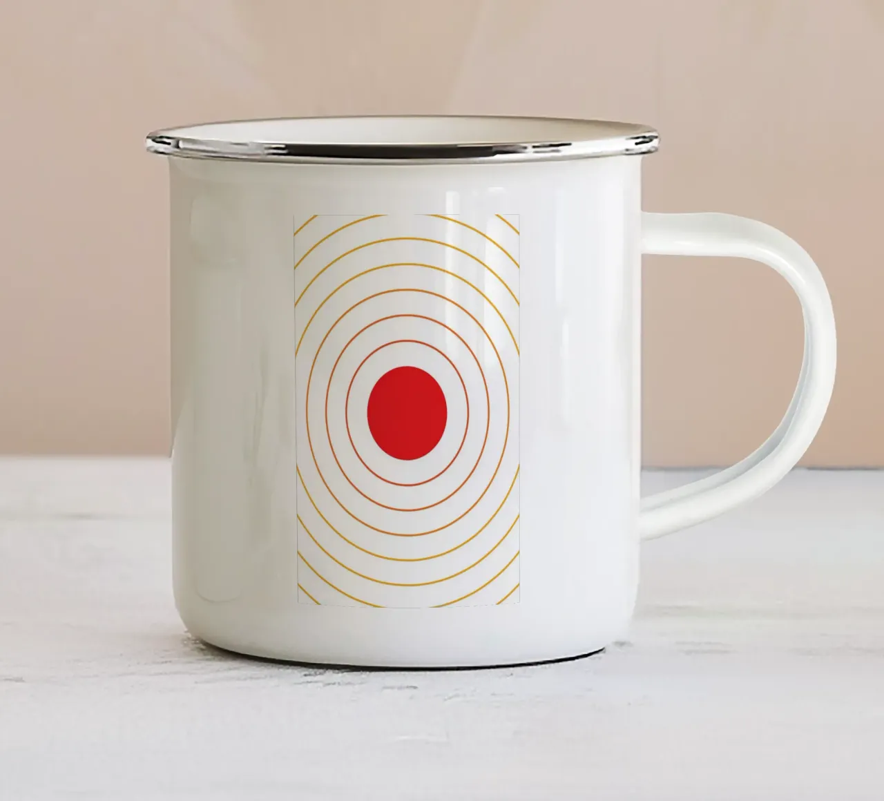 Illustration Sun Rays Boho tazza in smalto da galihstudio
