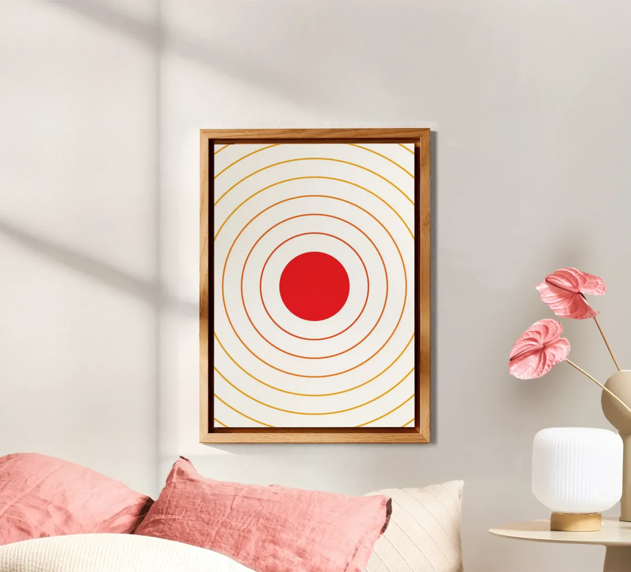 Illustration Sun Rays Boho alluminio dibond da galihstudio