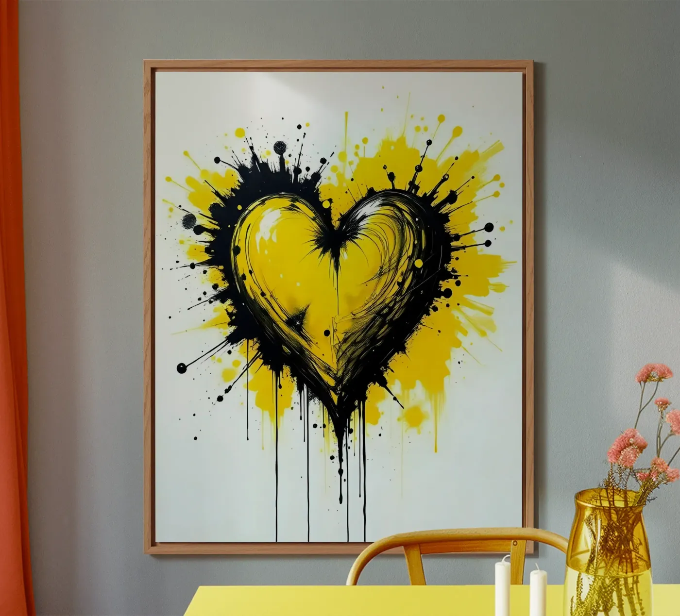 Cuore_13 alluminio dibond da schwarz-gelb by LK