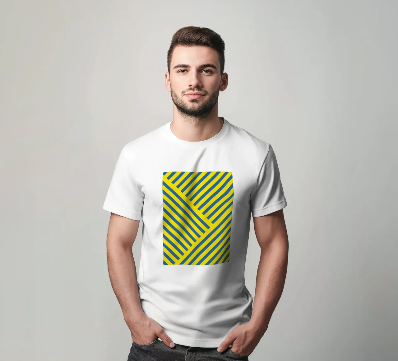 Strip line artwork drawing t-shirt da galihstudio