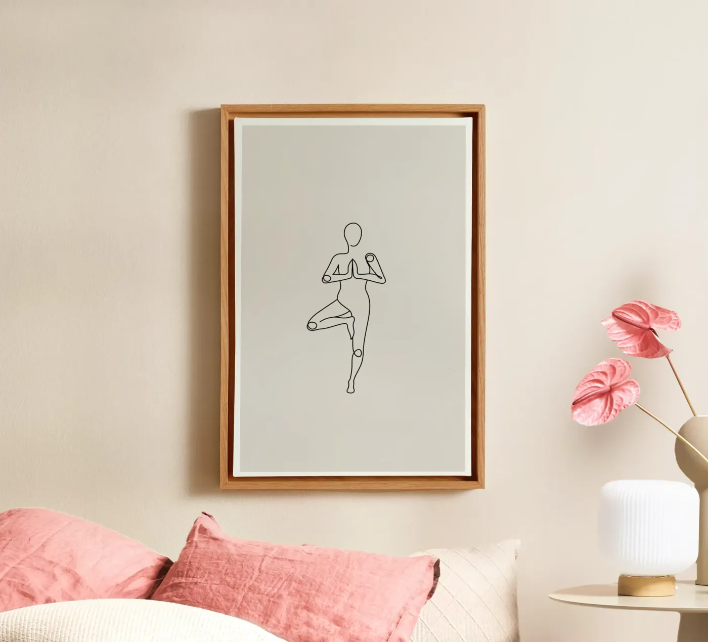 Tree canvas van Klaus with K