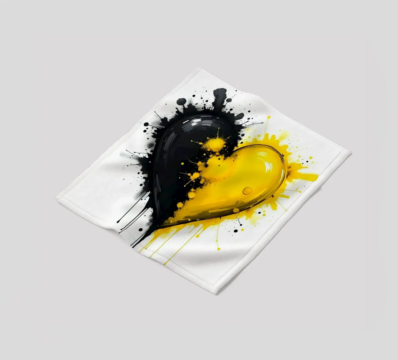 Cuore_14 coperta in pile da schwarz-gelb by LK