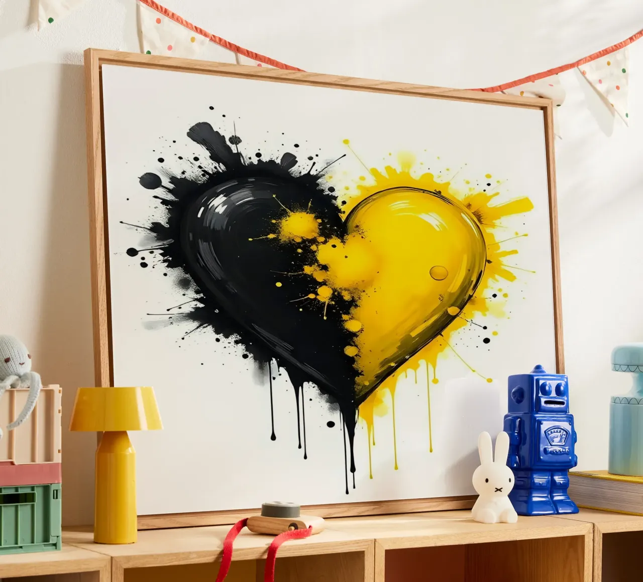 Cuore_14 plexiglass da schwarz-gelb by LK