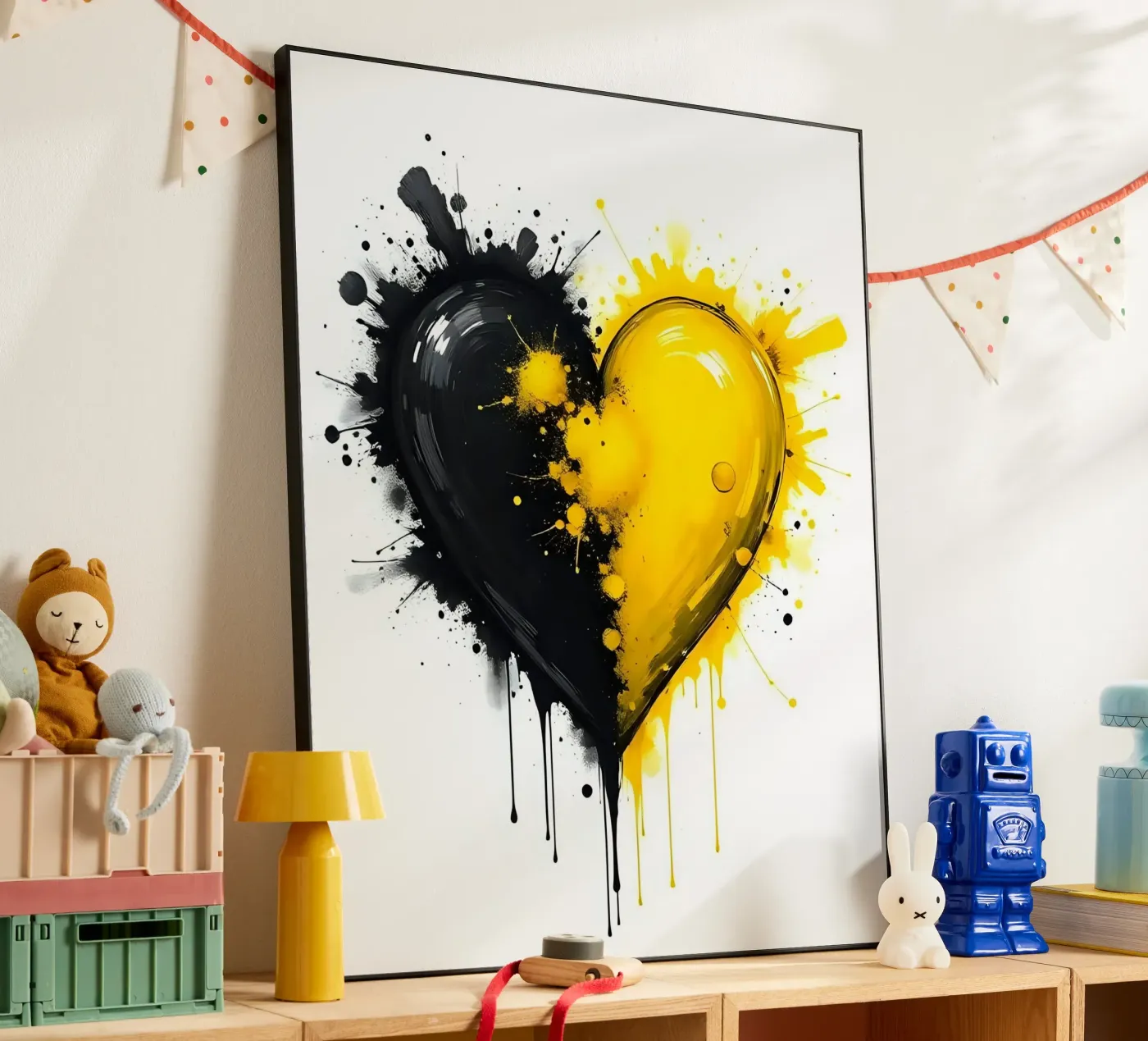 Cuore_14 alluminio dibond da schwarz-gelb by LK