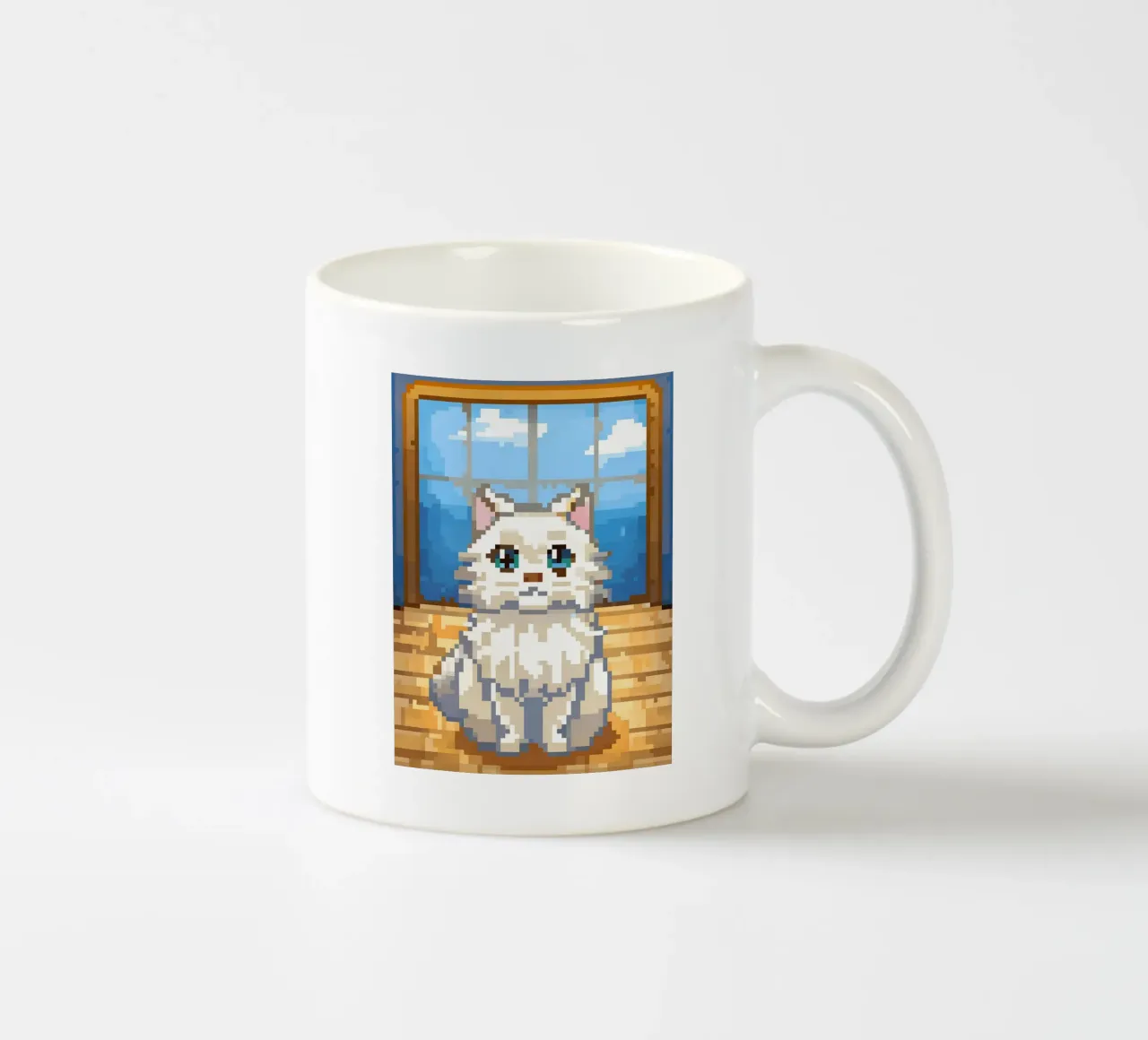 Gatto bianco da interno tazza in ceramica da DOG AND CAT