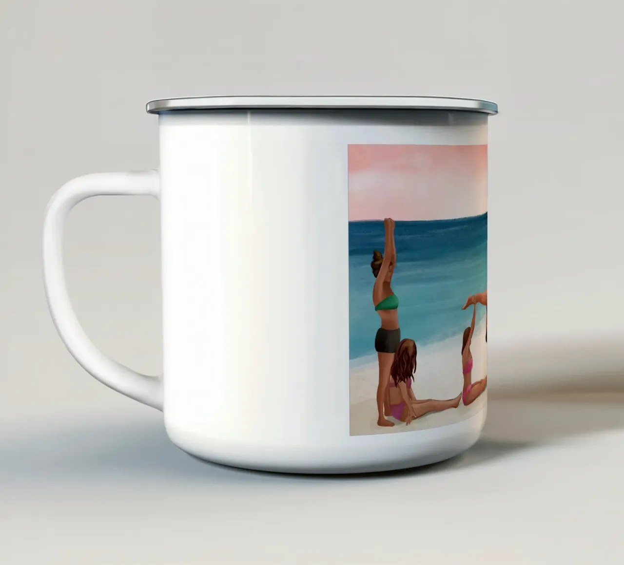 Sunset Love tazza in smalto da Flow Line