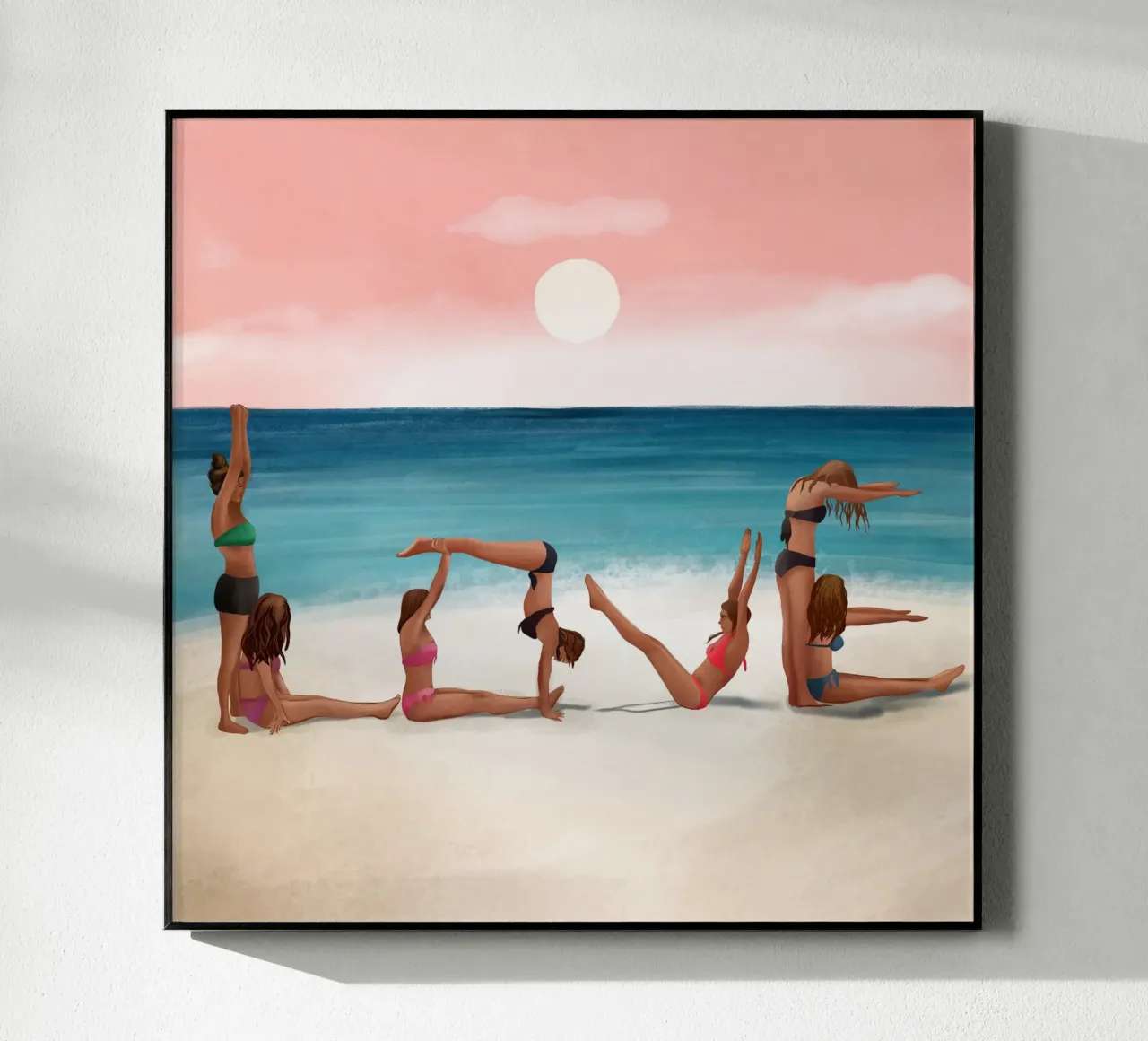Sunset Love acrylic glass by Flow Line