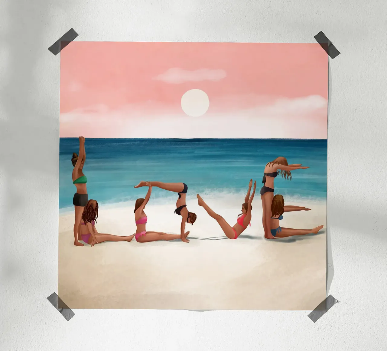 Sunset Love poster da Flow Line
