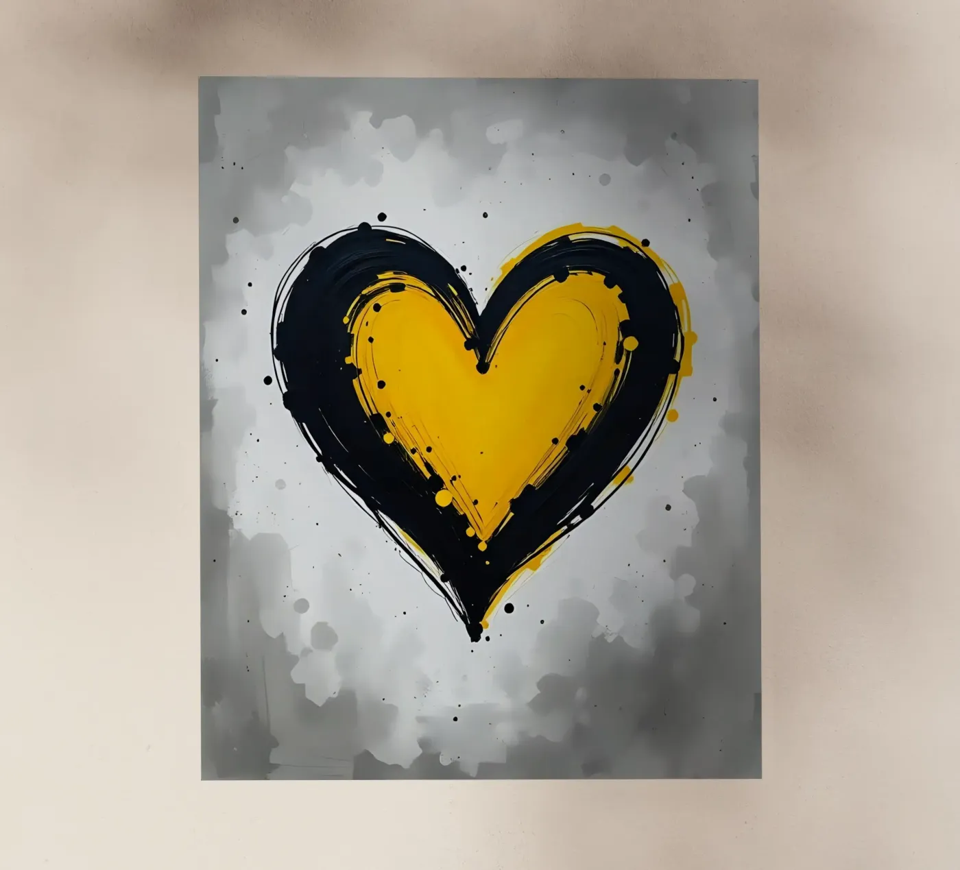 Cuore_15 pellicola backlit da schwarz-gelb by LK
